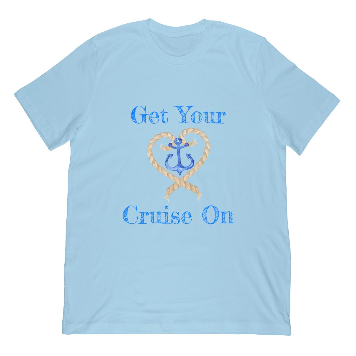 Fun Get Your Cruise On Cruising Ship Rope and Anchor TShirt